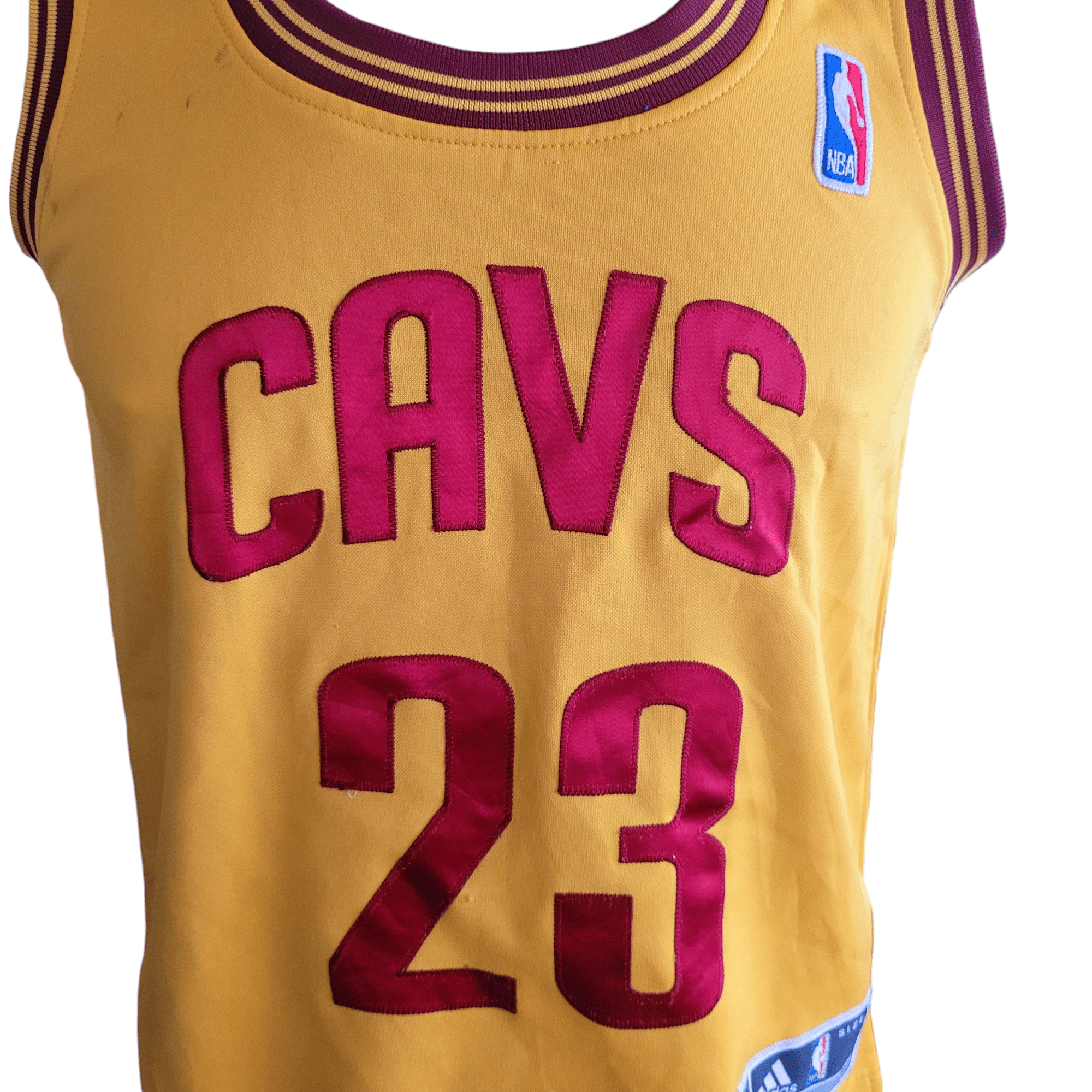 LeBron James Youth Jersey #23 Cleveland Cavaliers Gold Adidas ClimaCool Size M USASTARFASHION