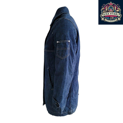 LEE Cooper Cotton Denim Jacket for Men Size S/M - Classic Comfort and Style with Durable Design