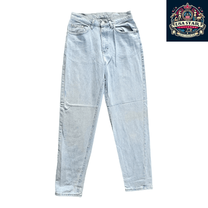 Lee Regular Fit Jeans W28 x L30 in Light Wash - Durable Denim for Versatile Style and Comfort - USASTARFASHION