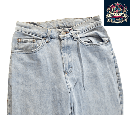 Lee Regular Fit Jeans W28 x L30 in Light Wash - Durable Denim for Versatile Style and Comfort - USASTARFASHION