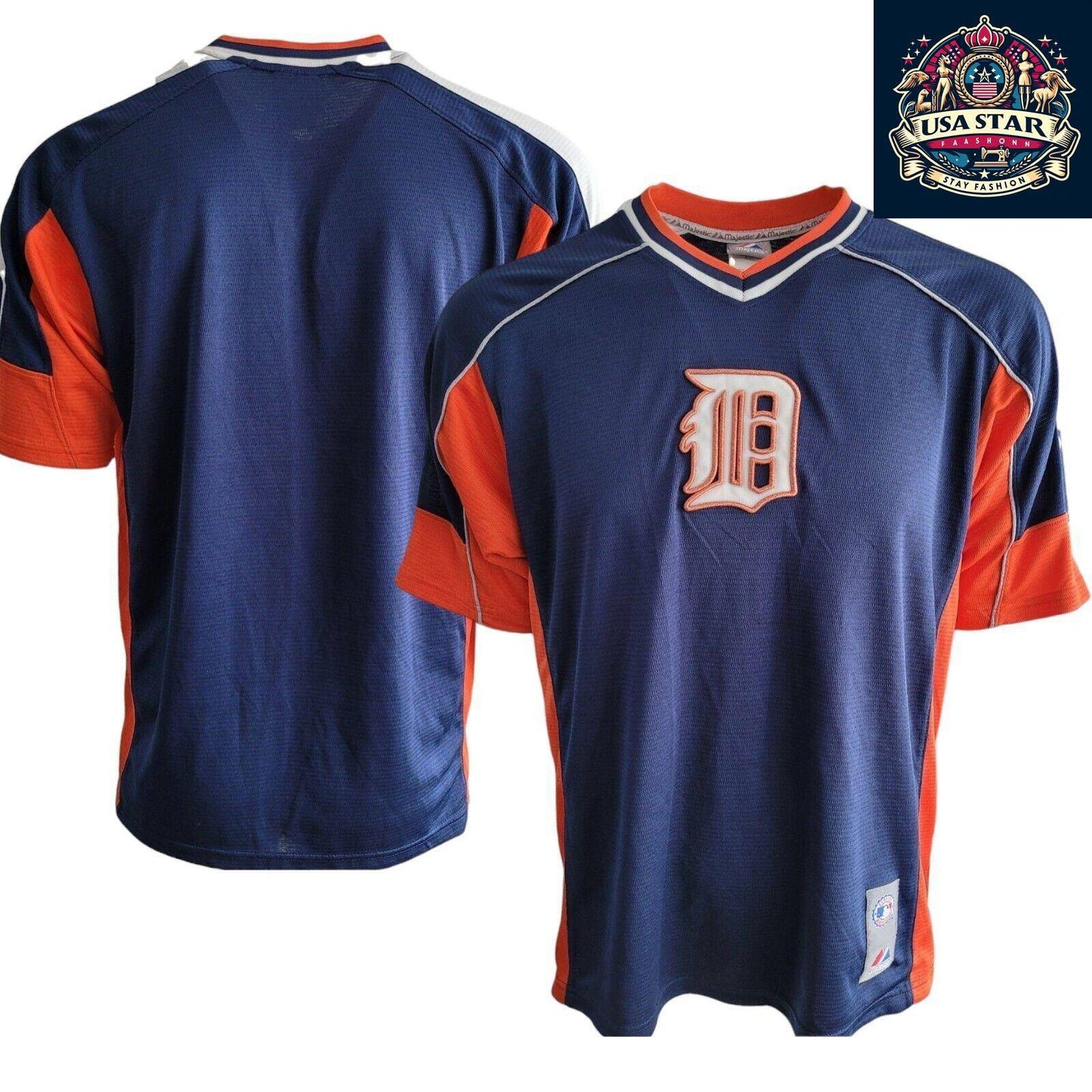 ⚾️ MLB Authentic Majestic Detroit Tigers Baseball Jersey - Size M