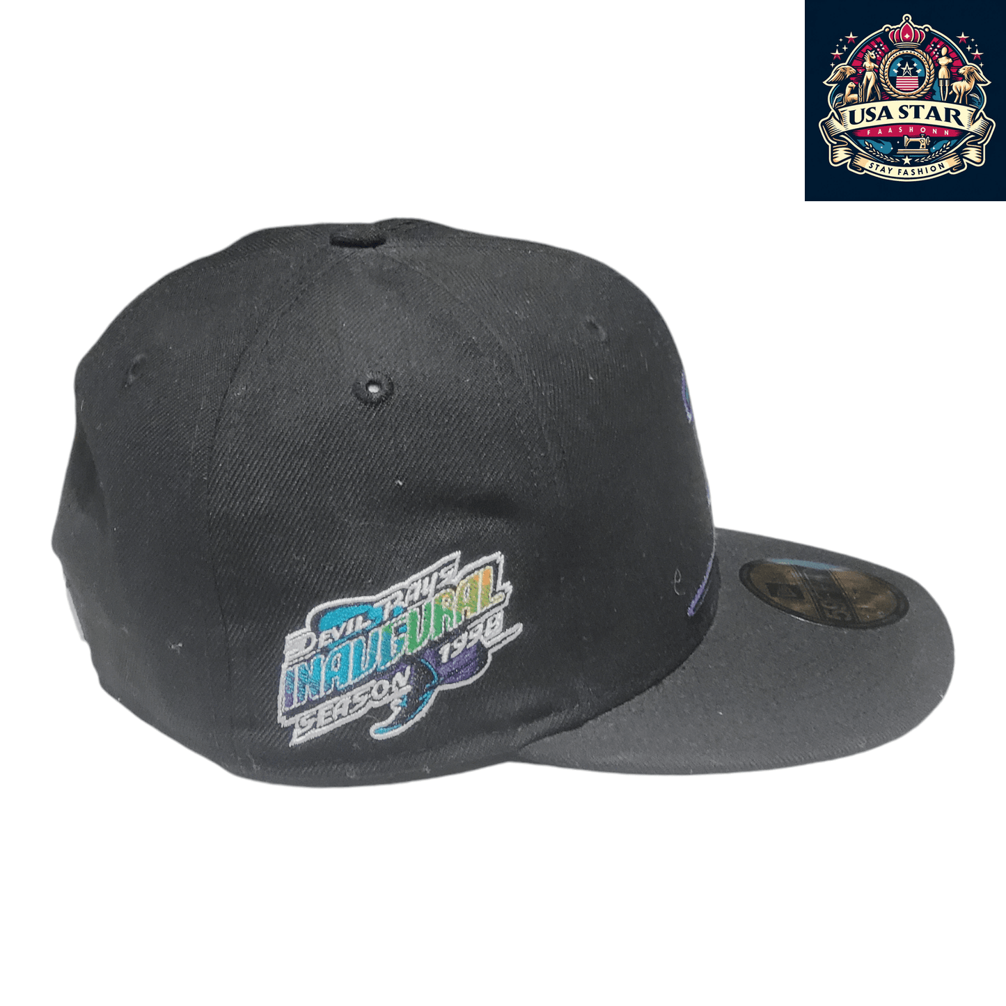 New Era 59FIFTY Tampa Bay Devil Rays Hat 1998 Inaugural Season Size 7 Cooperstown Collection