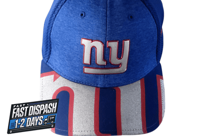 New Era Giants Cap 39THIRTY Flex Fit - Medium/Large - 100% Polyester - Blue/Red with NFL Logo - USASTARFASHION