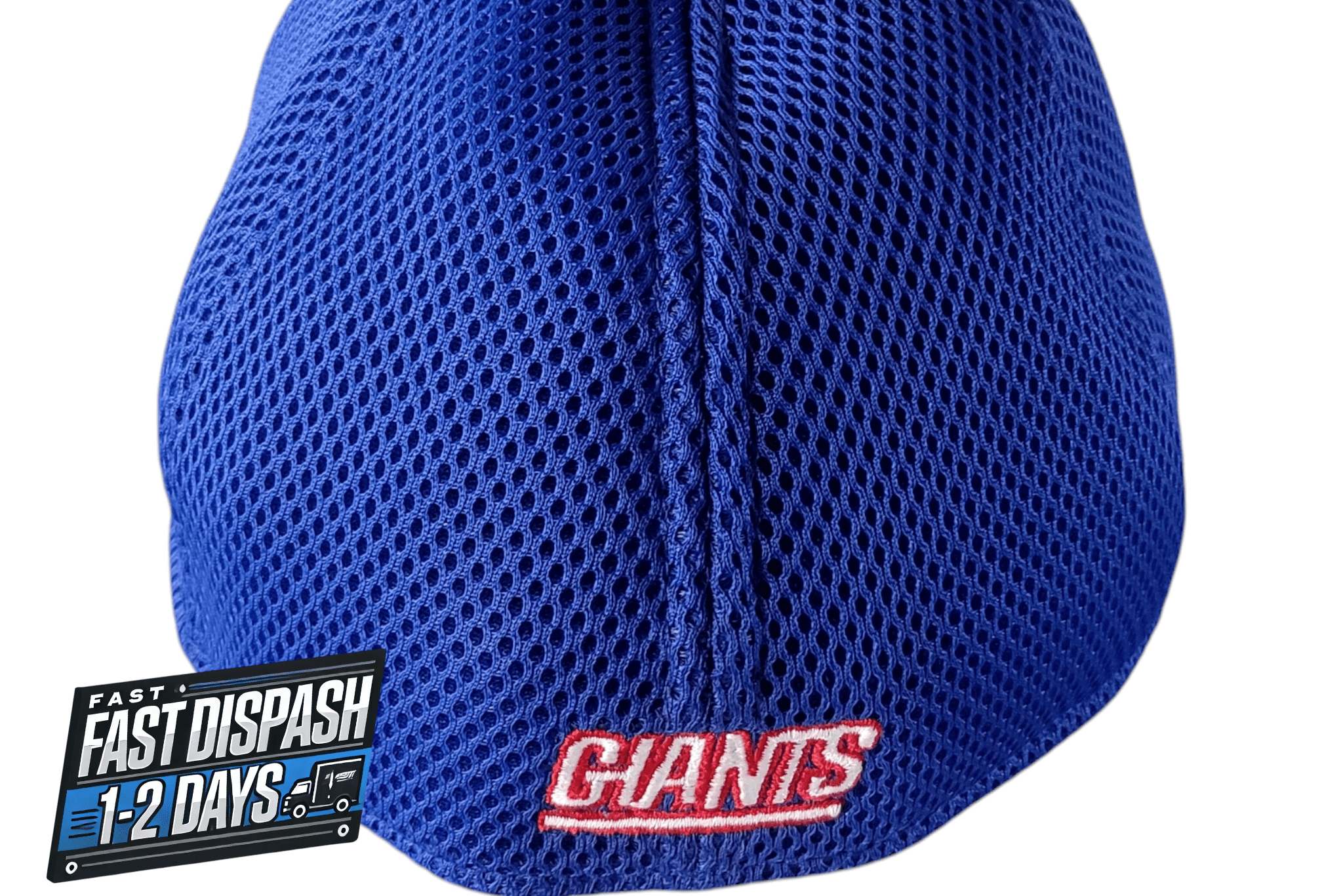 New Era Giants Cap 39THIRTY Flex Fit - Medium/Large - 100% Polyester - Blue/Red with NFL Logo - USASTARFASHION