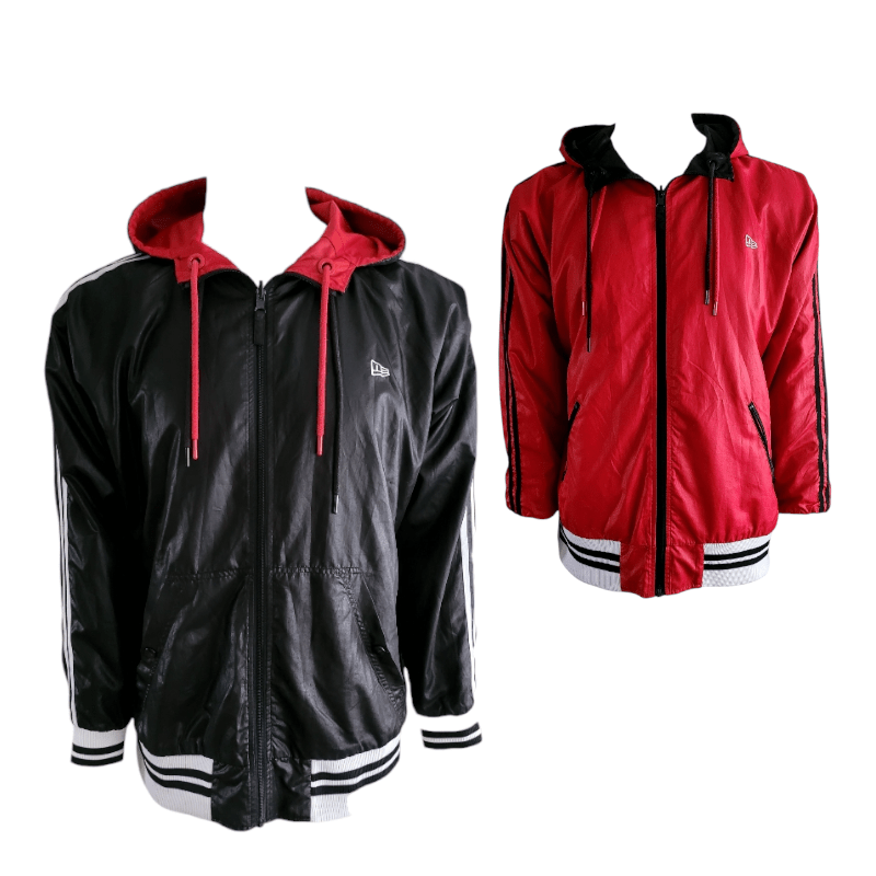 New Era Reversible Jacket in Black and Red - EUR 2XL / US XL, Comfortable Polyester Design