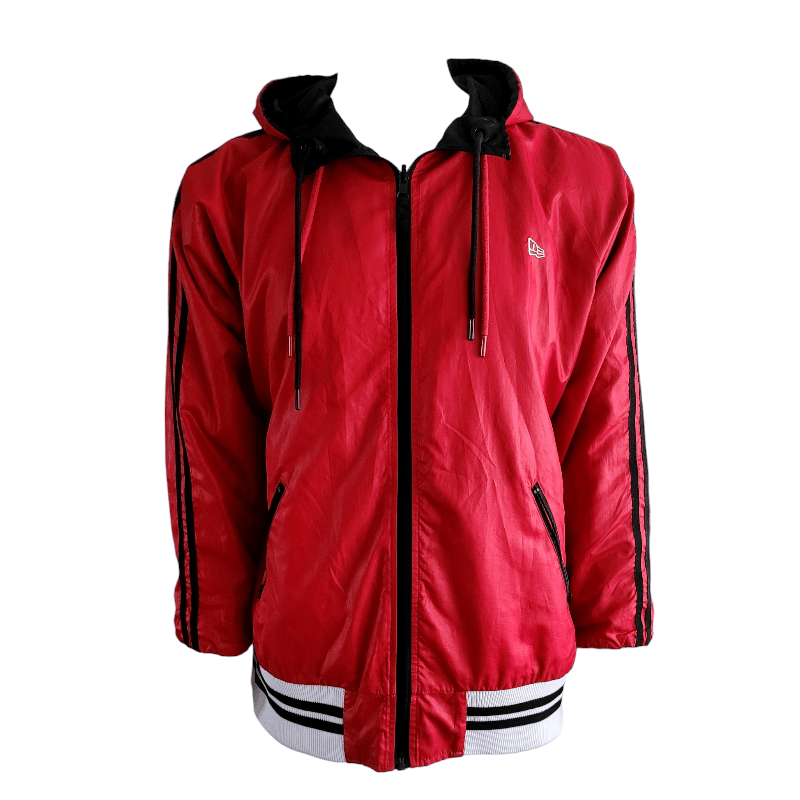 New Era Reversible Jacket in Black and Red - EUR 2XL / US XL, Comfortable Polyester Design