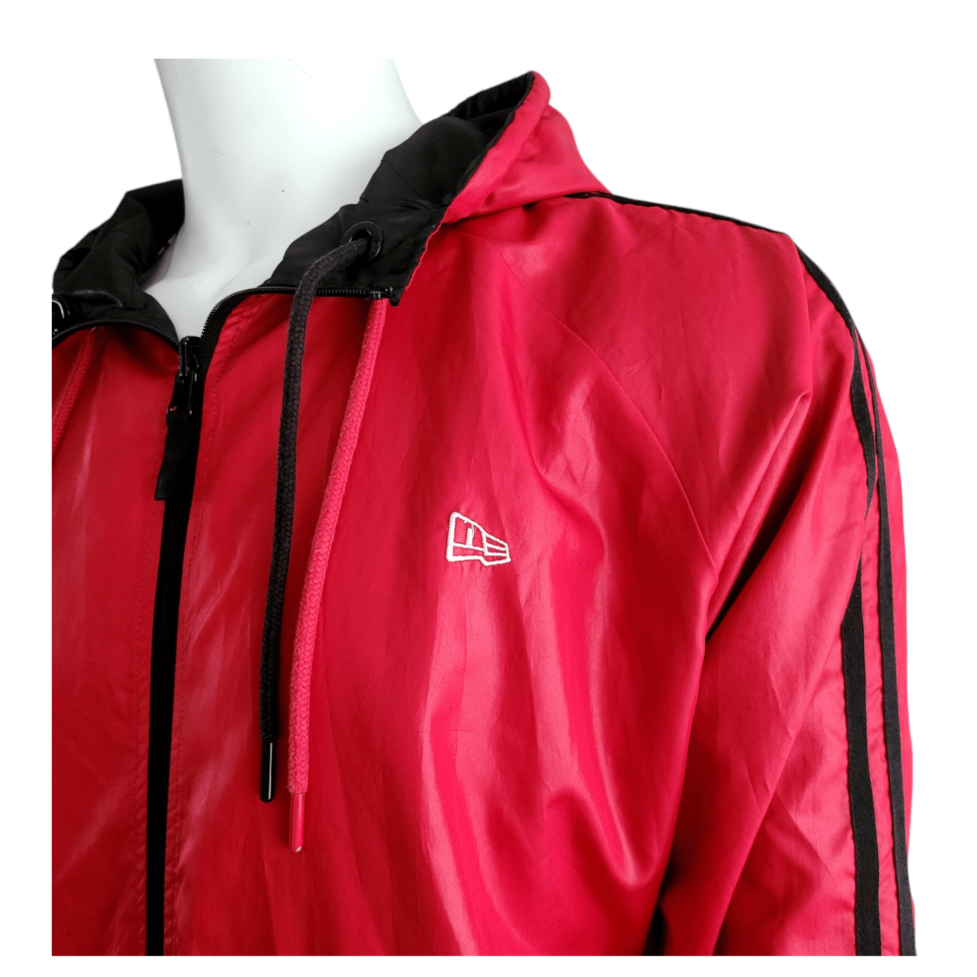 New Era Reversible Jacket in Black and Red - EUR 2XL / US XL, Comfortable Polyester Design USASTARFASHION