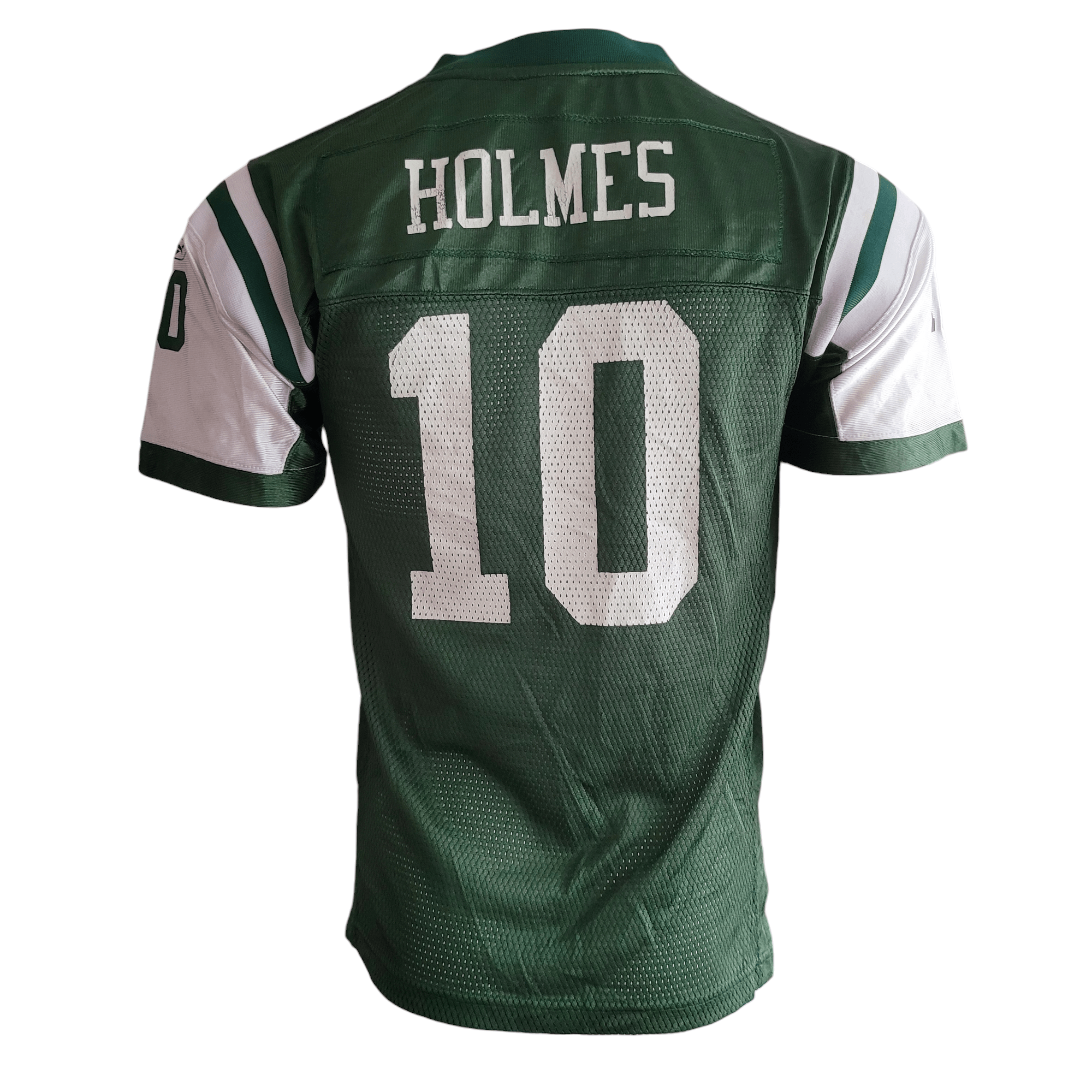 New York Jets Jersey Santonio Holmes #10 Youth Large 14-16 NFL Authentic Reebok USASTARFASHION