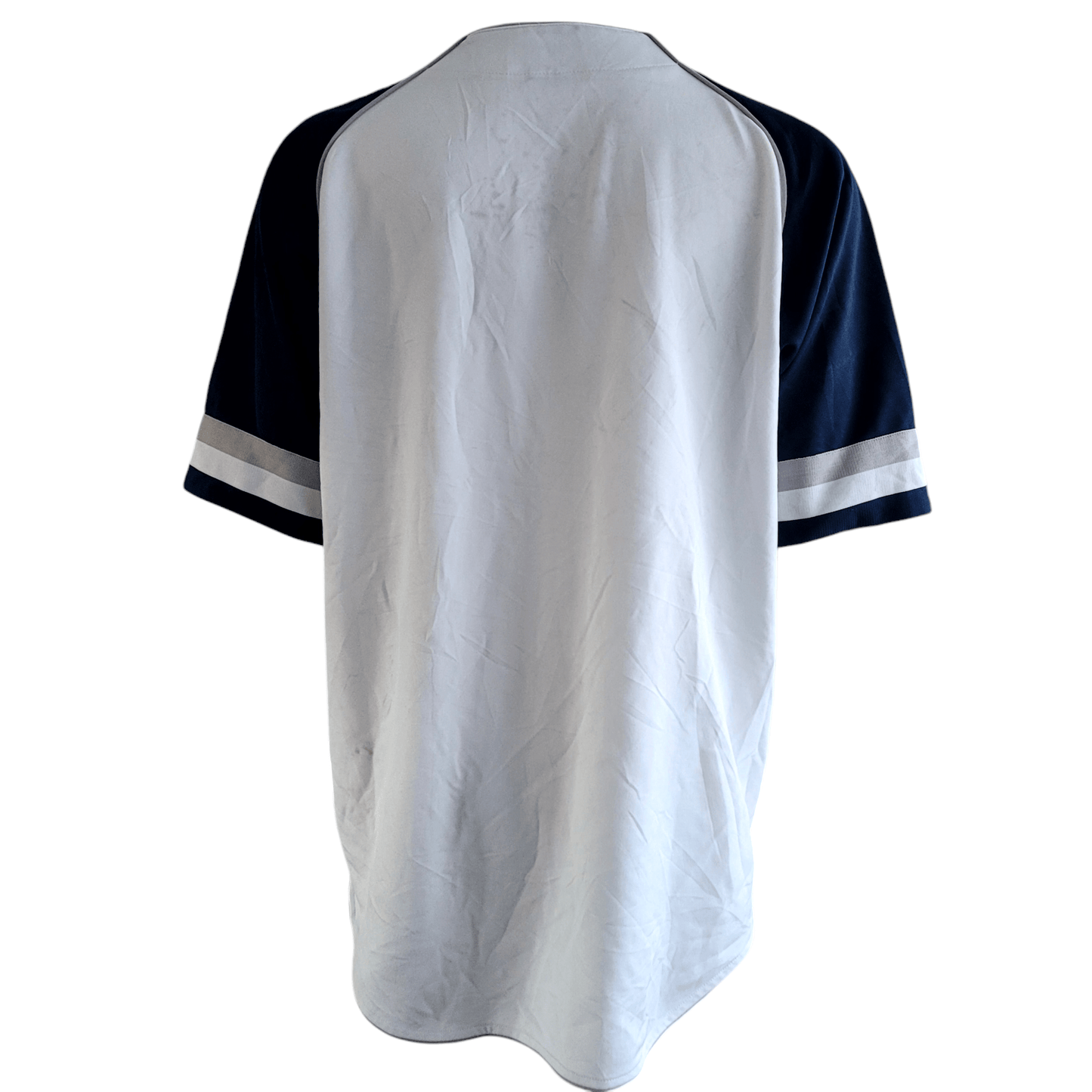 New York Yankees Jersey 2XL – White Body, Navy Sleeves, Embroidered Logo, Stitched Design