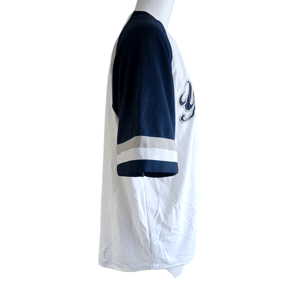 New York Yankees Jersey 2XL – White Body, Navy Sleeves, Embroidered Logo, Stitched Design