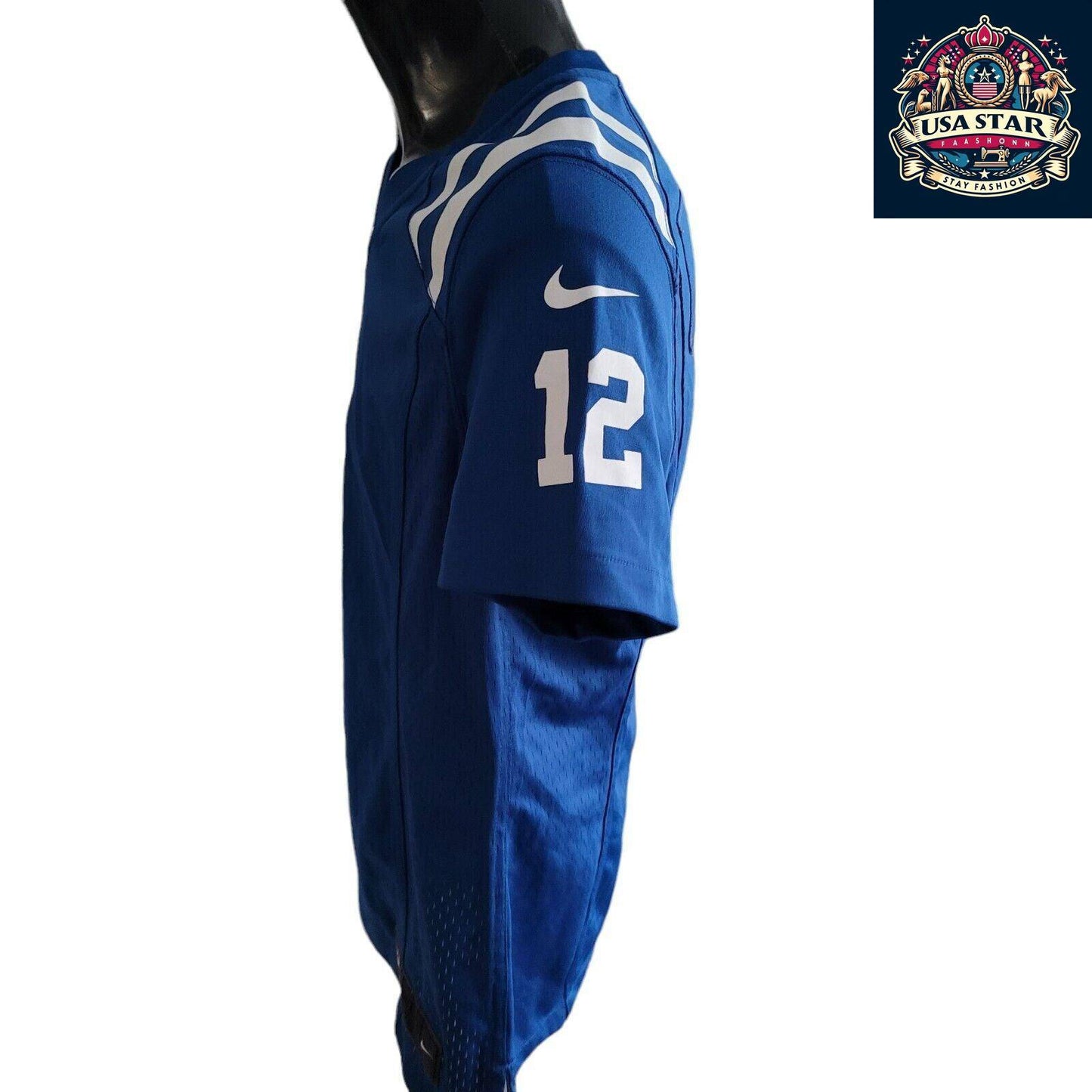 Nike Women's Jersey Authentic On Field Blue #12 Luck, Tailored Fit, Size Large, Colts Fan Gear