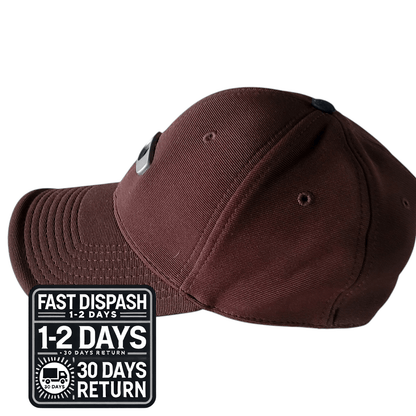 Oakley Flex Fit Cap - Size S/M - Brown - 96% Polyester, 4% Spandex, Classic Comfort Hat - USASTARFASHION