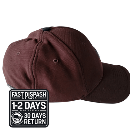 Oakley Flex Fit Cap - Size S/M - Brown - 96% Polyester, 4% Spandex, Classic Comfort Hat - USASTARFASHION