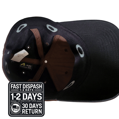 Oakley Flex Fit Cap - Size S/M - Brown - 96% Polyester, 4% Spandex, Classic Comfort Hat - USASTARFASHION