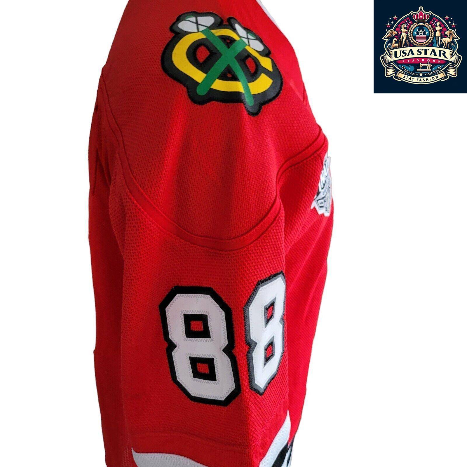 Patrick Kane #88 Chicago Blackhawks Women's Jersey - 2013 Stanley Cup Size L/XL, Stylish & Comfortable - USASTARFASHION