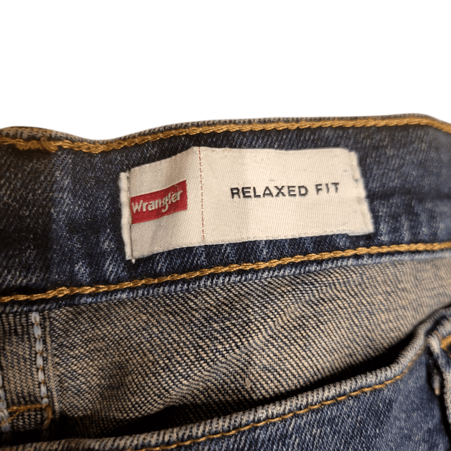 Pre-Owned Wrangler Jeans 42x32 Relaxed Fit - Dark Blue Denim, Comfortable and Stylish