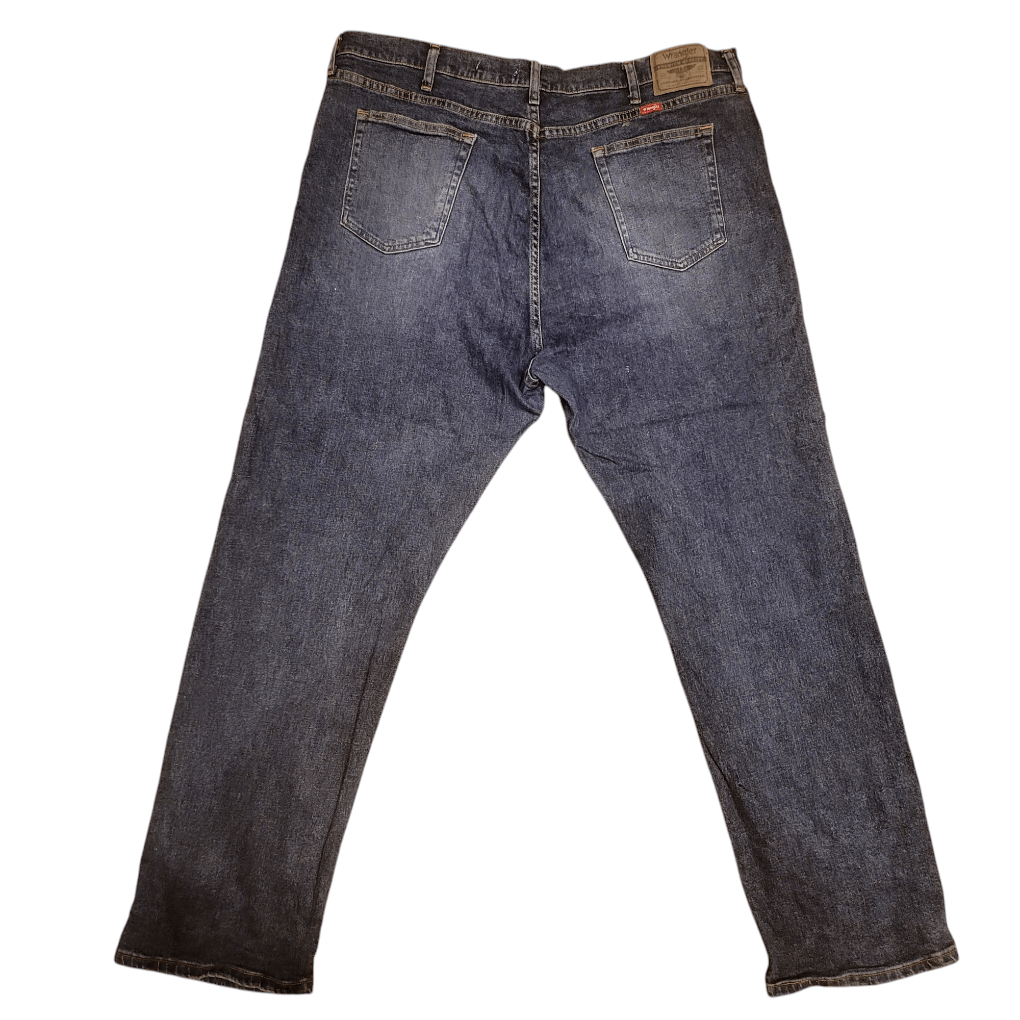 Pre-Owned Wrangler Jeans 42x32 Relaxed Fit - Dark Blue Denim, Comfortable and Stylish USASTARFASHION