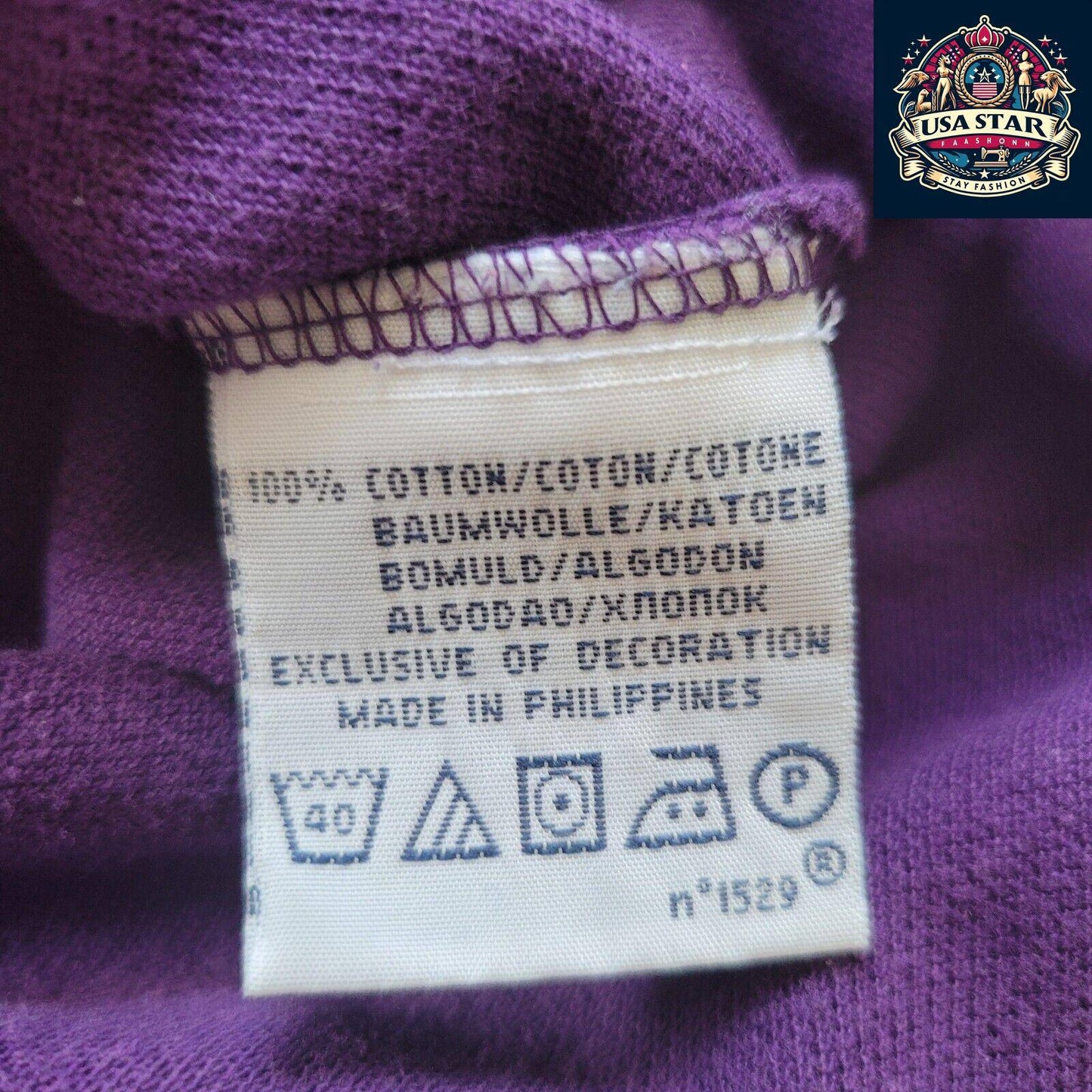 Ralph Lauren Polo Shirt MCMLXVII Men's Purple 100% Cotton Size M - Custom Fit & Stylish Design