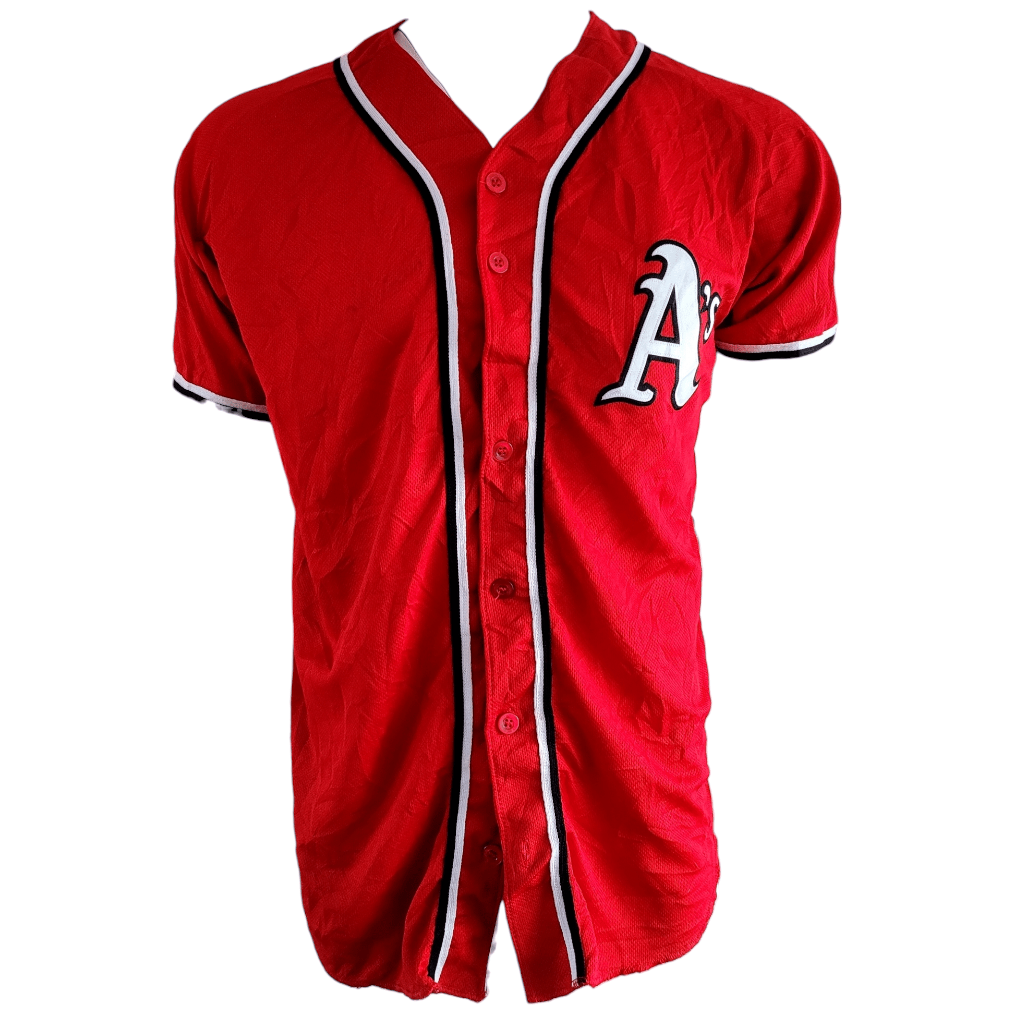 Red A’s Majestic Athletic Jersey - Men’s Medium #2, 100% Polyester, Used, Made in Canada USASTARFASHION