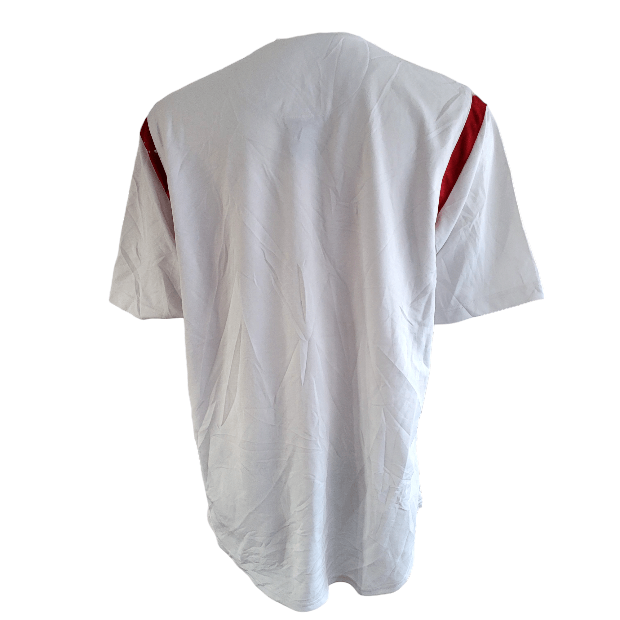 Reds Baseball Jersey XL - MLB True Fan Series, White with Red & Black Accents, Used Condition - USASTARFASHION