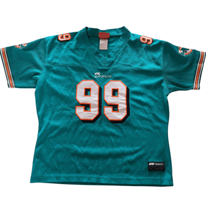 Reebok Miami Dolphins Jason Taylor #99 Kids Jersey Large Youth Vintage NFL - USASTARFASHION