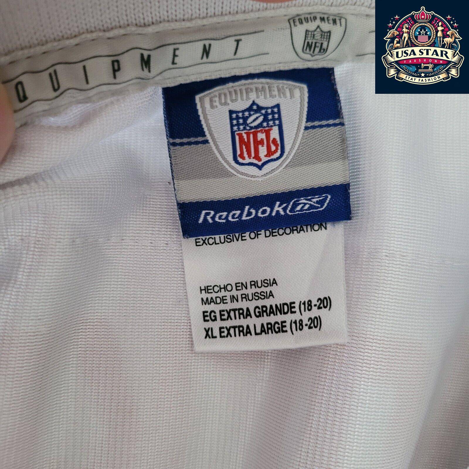 Reebok Youth XL New York Giants Jersey Jeremy Shockey #80 - Authentic NFL Football Apparel USASTARFASHION