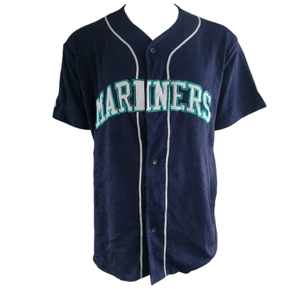 Seattle Mariners Jersey Majestic XXL - Embroidered Logo, Button-Up Design, Grade A Condition - USASTARFASHION