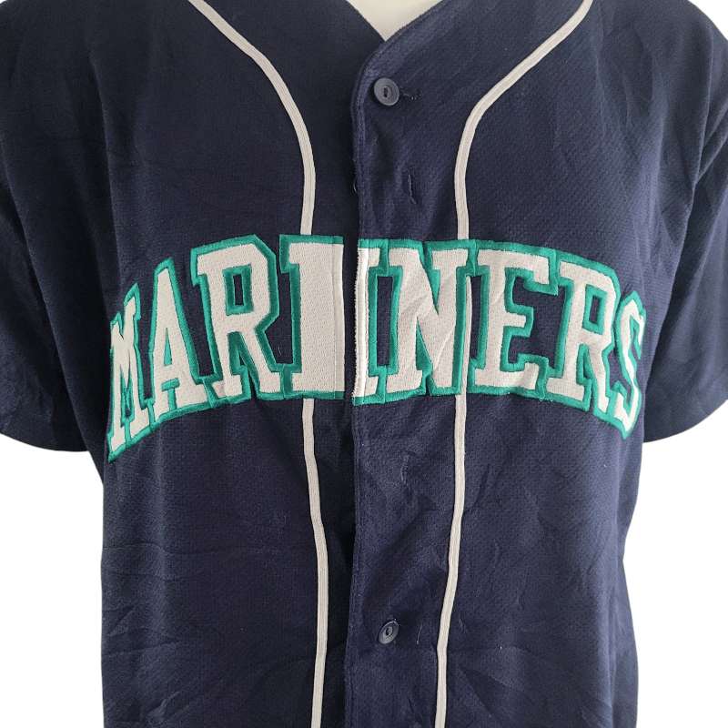 Seattle Mariners Jersey Majestic XXL - Embroidered Logo, Button-Up Design, Grade A Condition - USASTARFASHION