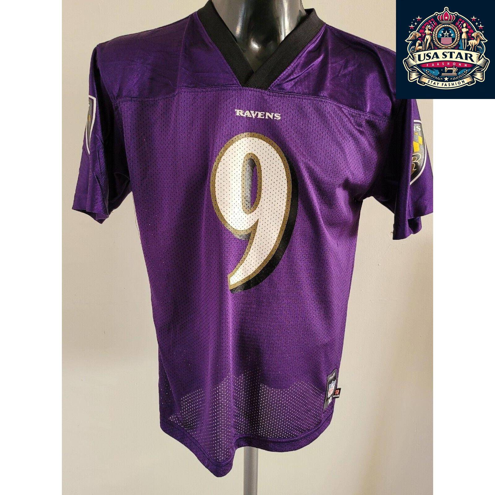 Steve McNair #9 Baltimore Ravens Jersey - Vintage Reebok Youth XL for Ages 18-20 - USASTARFASHION