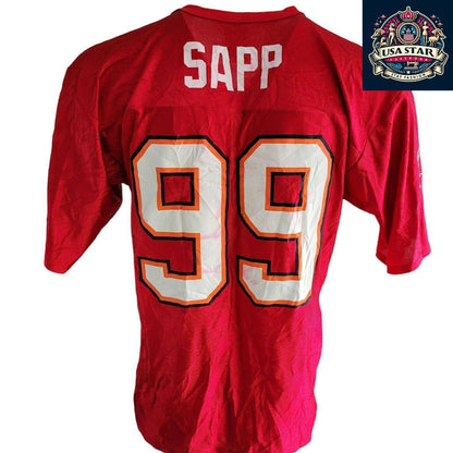 Tampa Bay Buccaneers Jersey, Sapp #99, Size M, Authentic NFL On Field Apparel, Durable Fabric USASTARFASHION