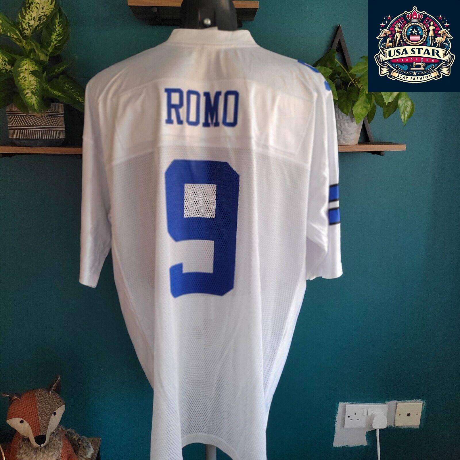 Tony Romo Jersey 2XL - Vintage Style, Breathable Fabric, Comfortable Fit for Dallas Cowboys Fans - USASTARFASHION