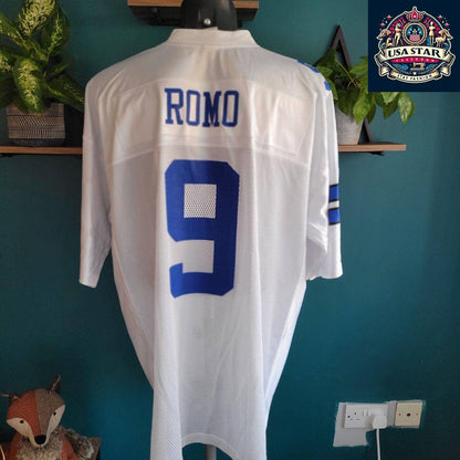 Tony Romo Jersey 2XL - Vintage Style, Breathable Fabric, Comfortable Fit for Dallas Cowboys Fans - USASTARFASHION