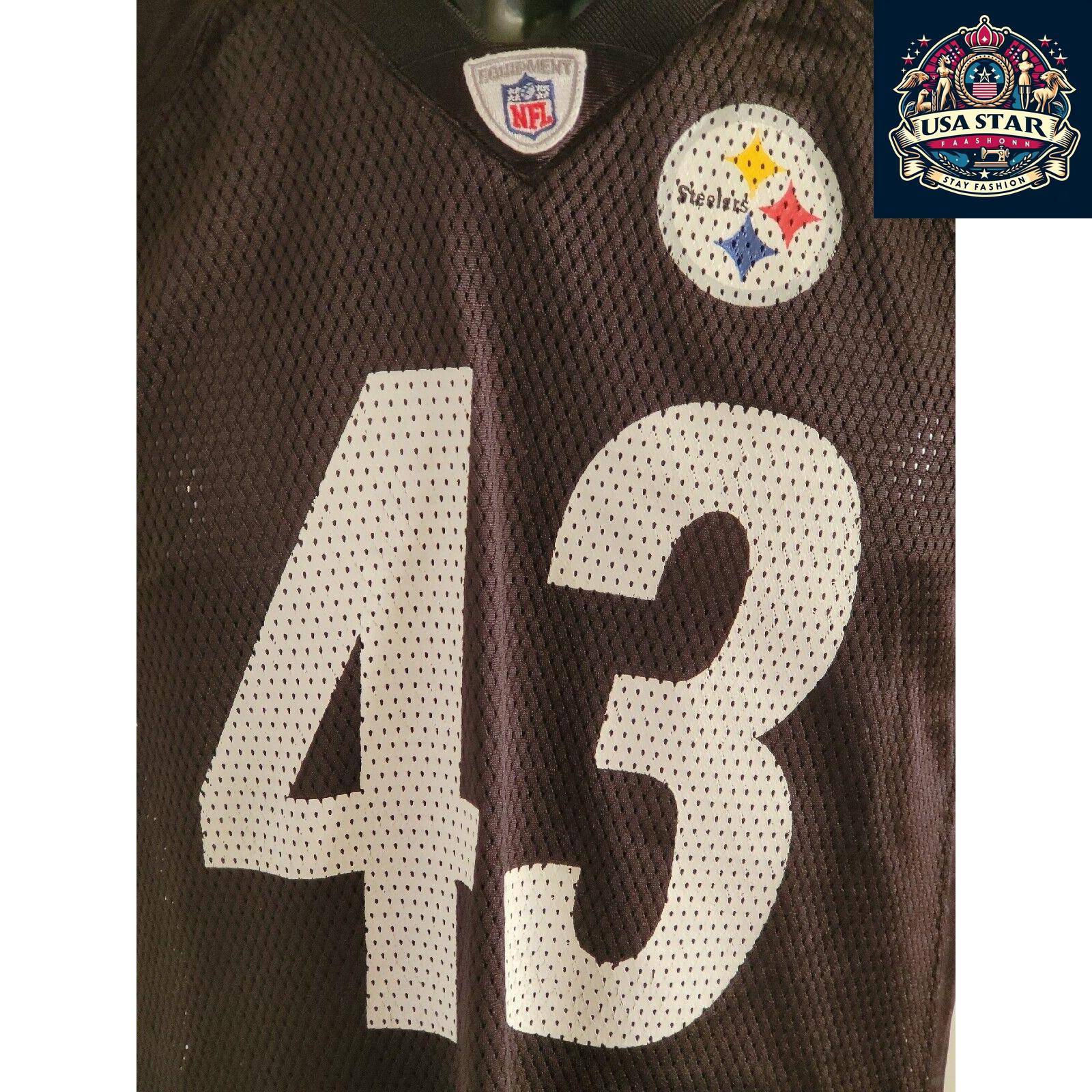 Troy Polamalu #43 Reebok Jersey Youth Large - Official NFL Pittsburgh Steelers Merchandise USASTARFASHION