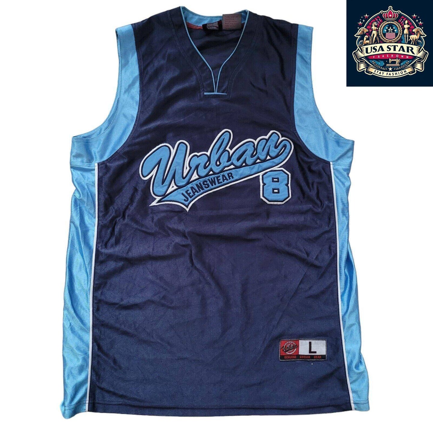 Urban Jeanswear NBA Vest #8, Size L - Comfortable Fit, Durable Fabric, Ideal for Basketball Fans