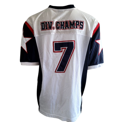 Vintage 2002-03 School of Hard Knocks Football Jersey #7 Div Champs Sz L - USASTARFASHION