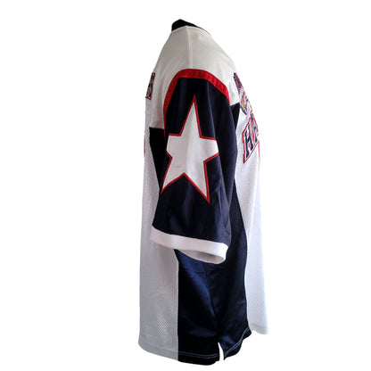 Vintage 2002-03 School of Hard Knocks Football Jersey #7 Div Champs Sz L - USASTARFASHION