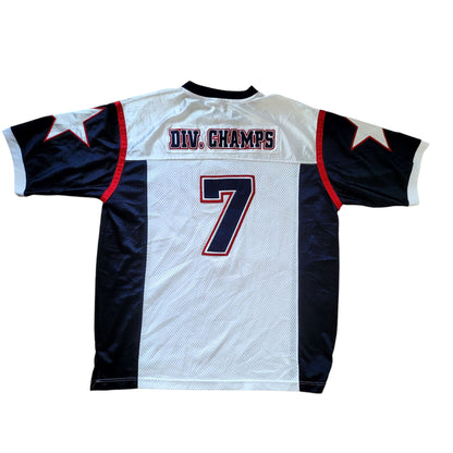 Vintage 2002-03 School of Hard Knocks Football Jersey #7 Div Champs Sz L - USASTARFASHION