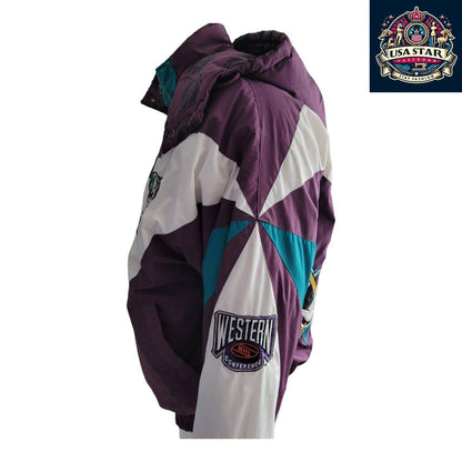 Vintage 90s Anaheim Mighty Ducks Pro Player Puffer Jacket Insulated Sz XL - USASTARFASHION