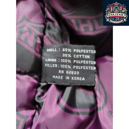 Vintage 90s Anaheim Mighty Ducks Pro Player Puffer Jacket Insulated Sz XL - USASTARFASHION
