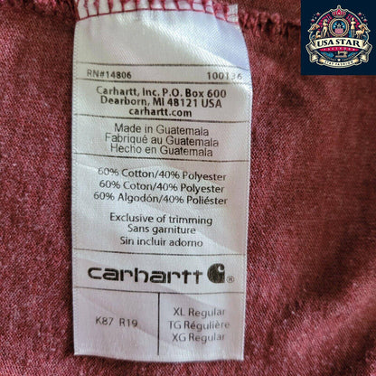 Vintage Carhartt T-Shirt - Men's XL - Made in Guatemala - Classic Original Fit - USASTARFASHION