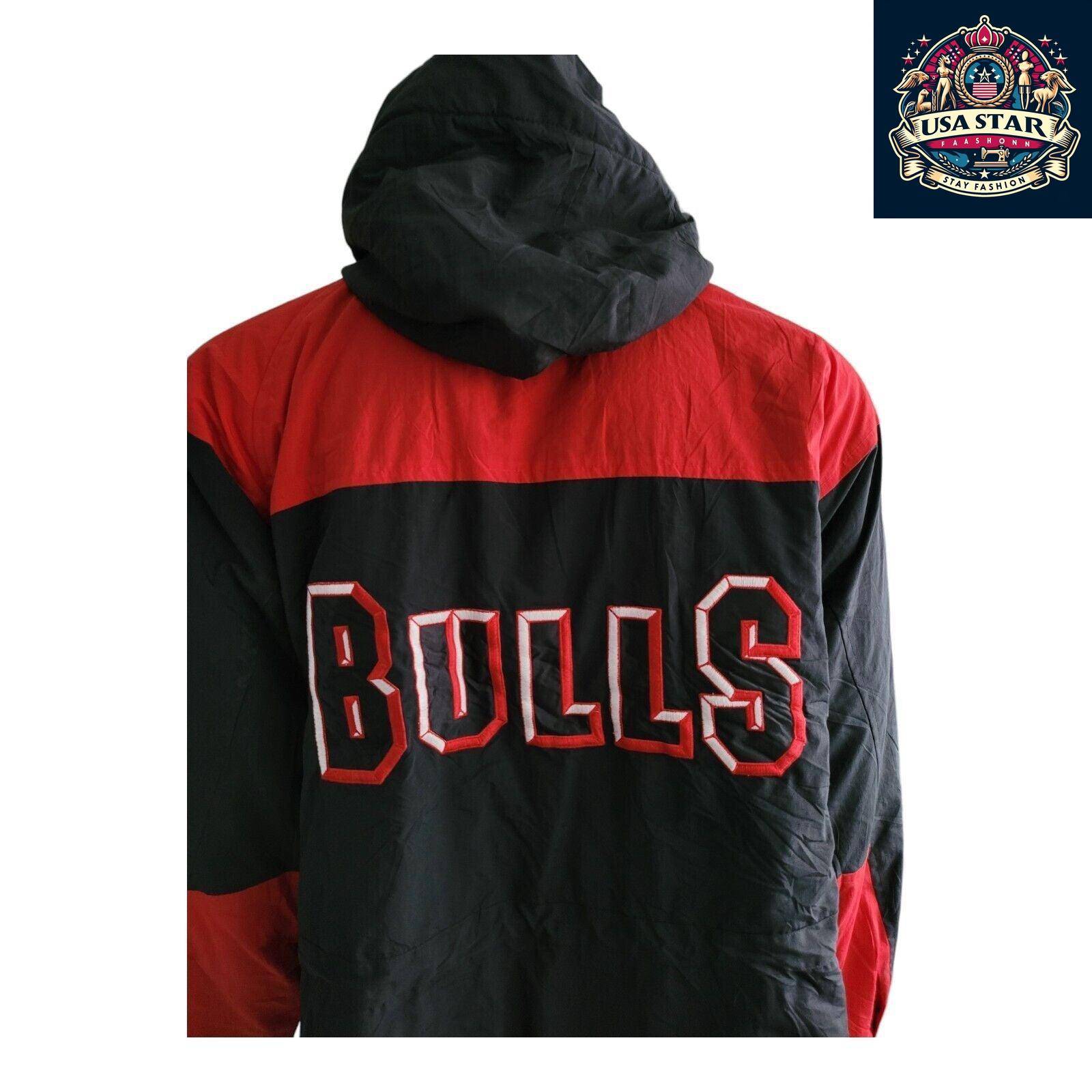 Vintage Champion Chicago Bulls Full-Zip Jacket Size L with Pockets and Embroidered Badges - USASTARFASHION