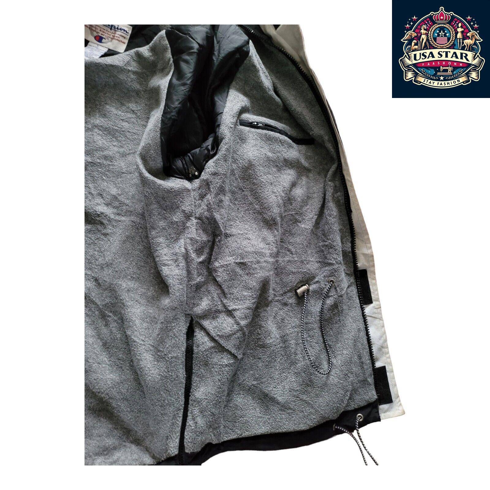 Vintage Champion Chicago Bulls Full-Zip Jacket Size L with Pockets and Embroidered Badges - USASTARFASHION
