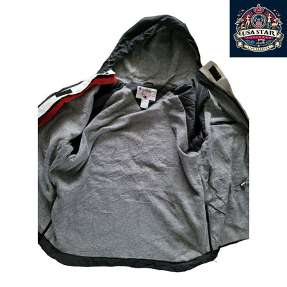 Vintage Champion Chicago Bulls Full-Zip Jacket Size L with Pockets and Embroidered Badges - USASTARFASHION