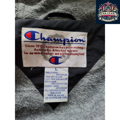 Vintage Champion Chicago Bulls Full-Zip Jacket Size L with Pockets and Embroidered Badges - USASTARFASHION
