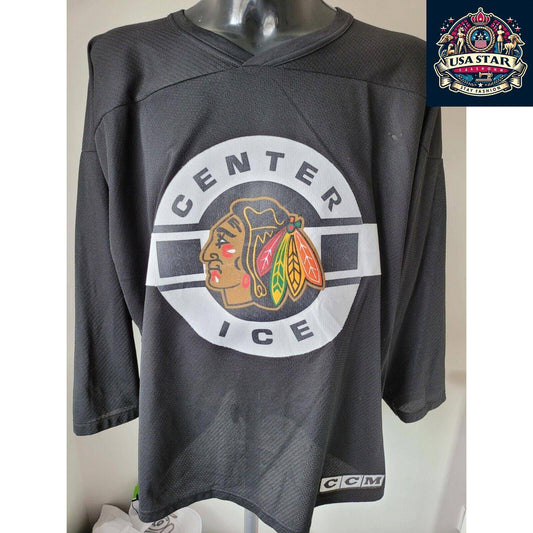 Vintage Chicago Blackhawks NHL Hockey CCM Jersey Sz Xl