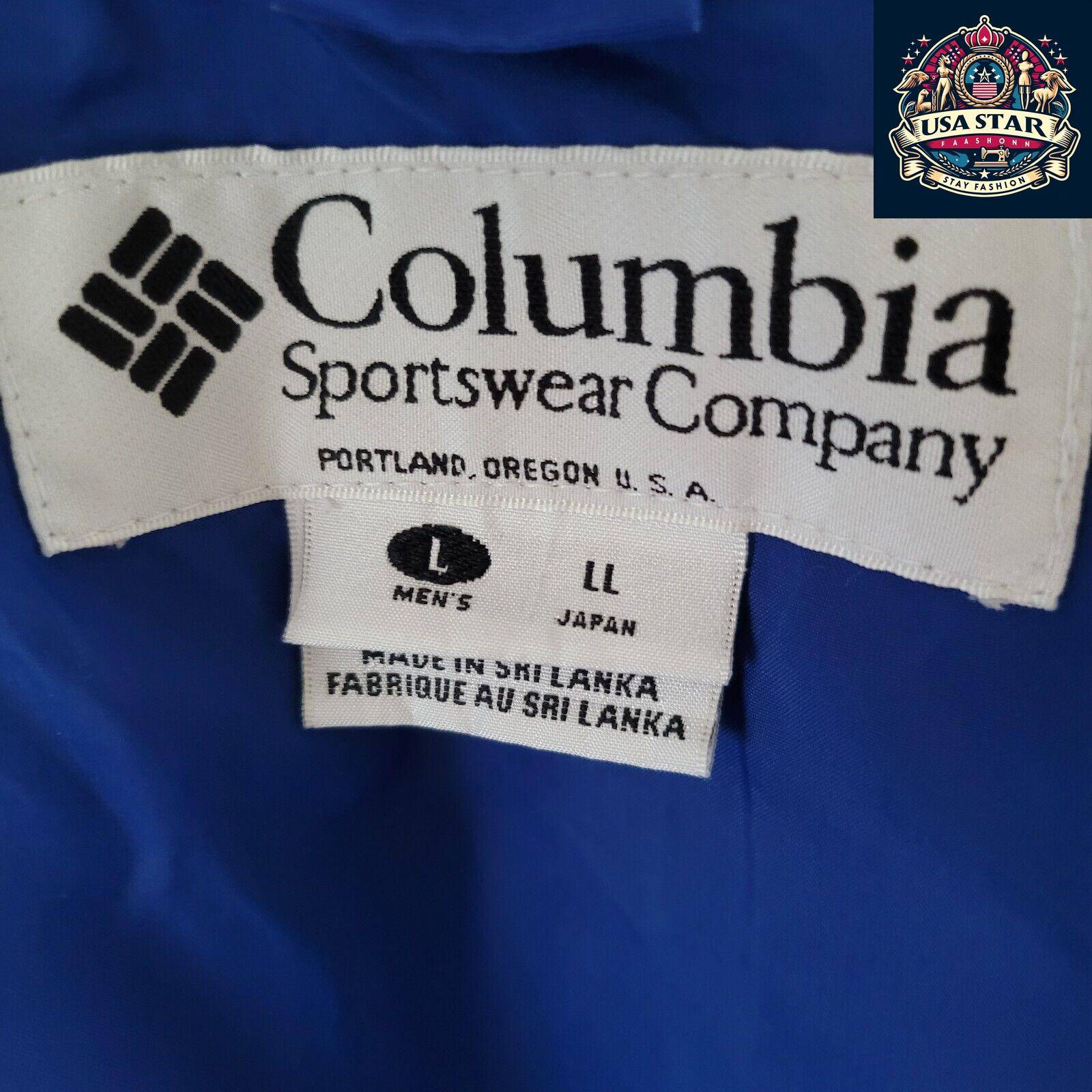 Vintage Columbia 1990s Bugaboo Jacket Sz L | Weather-Resistant, Classic Fit, Blue - USASTARFASHION