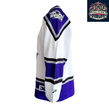 Vintage Los Angeles Kings Jersey M/M - NHL Pro Player Hockey Jersey in Black and Purple