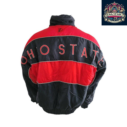 Vintage Ohio State Proplayer Jacket Red Reversible Sz M - USASTARFASHION