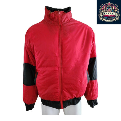 Vintage Ohio State Proplayer Jacket Red Reversible Sz M - USASTARFASHION