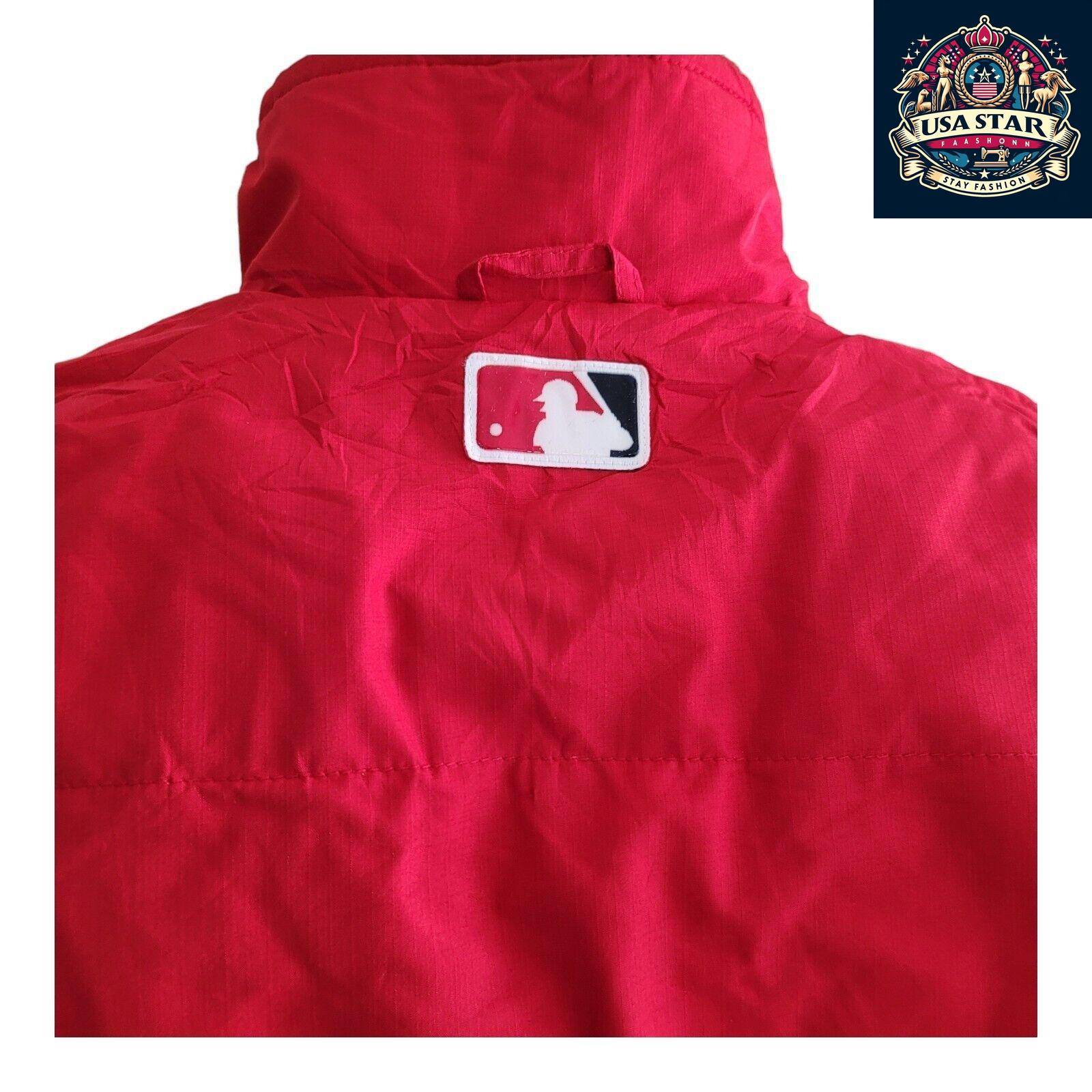 Washington Nationals Aunthentic Majestic MLB Zip Up Logo Fleece Lined Jacket S - USASTARFASHION